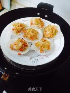 Make A garlic fan scallop step 6