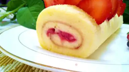 Make Strawberry omelet step 18