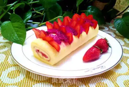 Make Strawberry omelet step 20