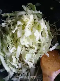 Make Sausage and blue noodles step 3