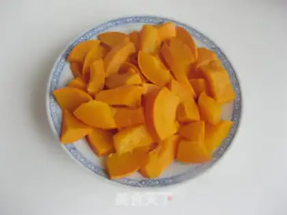 Make Pumpkin walnut rice step 3