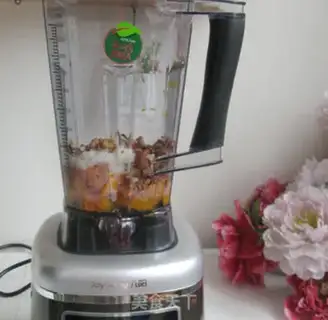 Make Pumpkin walnut rice step 5