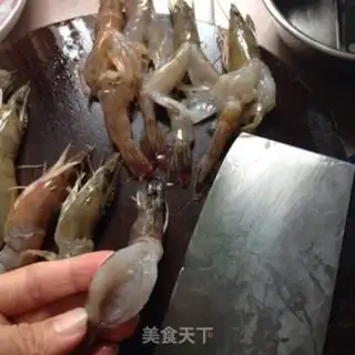 Make Garlic shrimp step 1