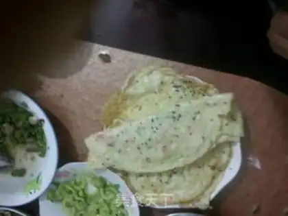 Make Egg pancakes step 4