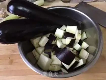 Make Red eggplant step 1