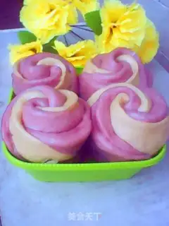 Make Double rose buns step 8