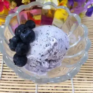 Make Blueberry ice cream step 7