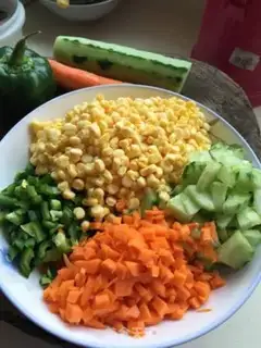 Make Fried corn step 1
