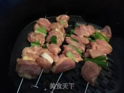 Make Japanese salted chicken string step 2