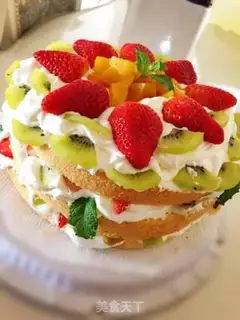 Make Naked cake step 6