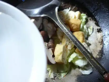 Make Sphinx oil tofu, cabbage step 3