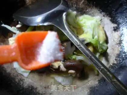 Make Sphinx oil tofu, cabbage step 7
