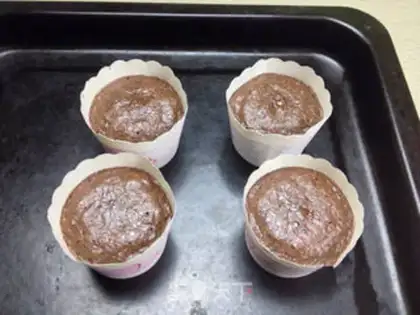 Make Chocolate lava cake step 6