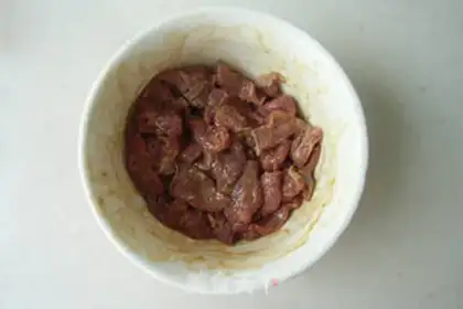 Make ♪ Ruined beef fried step 0