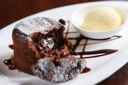 Make Chocolate lava cake step 12