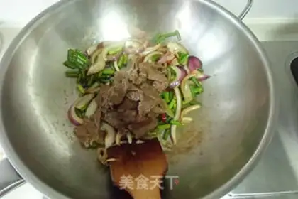 Make ♪ Ruined beef fried step 7