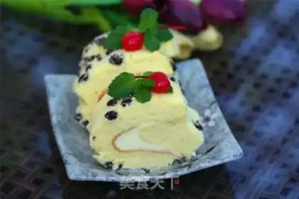 Make Honey Bean Cake roll step 14