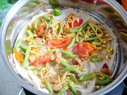Make Steamed halogen noodles step 16