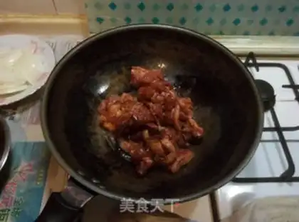 Make Korean fried meat and burrito step 2
