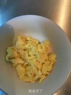 Make Peas fork for fried rice step 1