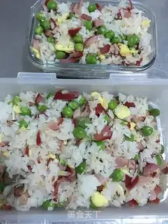 Make Peas fork for fried rice step 4