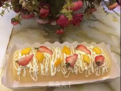 Make Mango cake rolls step 24