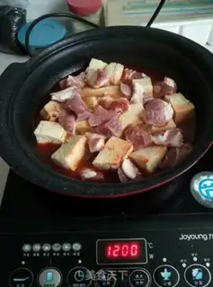 Make Plum stew, frozen tofu step 6