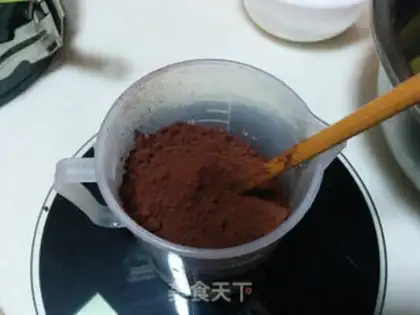 Make Coco sponge cake step 1