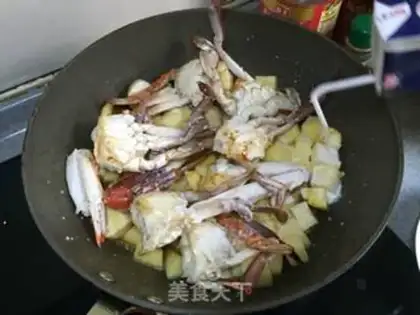 Make Coconut curry crab step 7