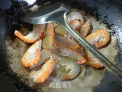 Make Bean fried shrimp step 5