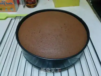 Make Coco sponge cake step 12
