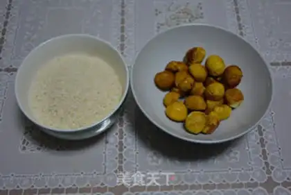 Make Chestnut congee step 0