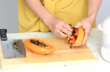 Make Red-tree papayas step 4