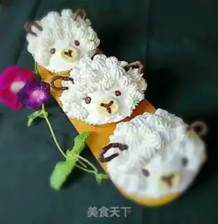 Make Three sheep with Thai cupcakes step 18