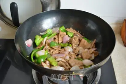 Make Onion fried liver step 7
