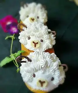 Make Three sheep with Thai cupcakes step 20