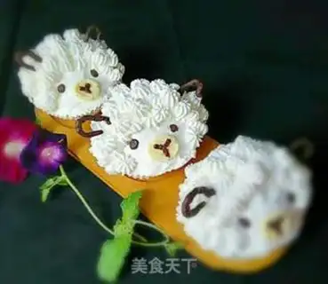 Make Three sheep with Thai cupcakes step 21