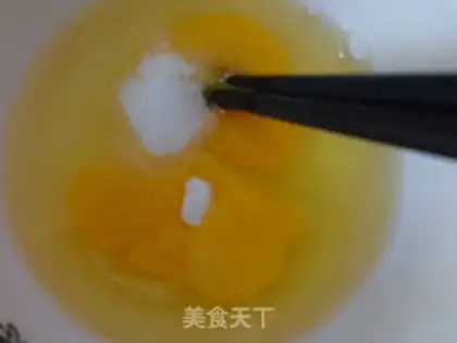 Make Corn ham and rice step 2