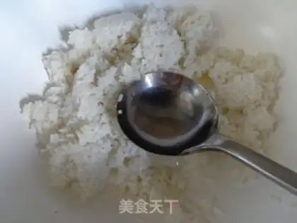 Make Corn ham and rice step 3