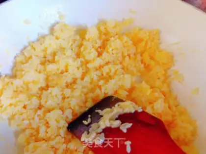 Make Corn ham and rice step 4