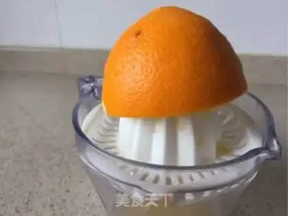 Make Orange sponge cake step 1
