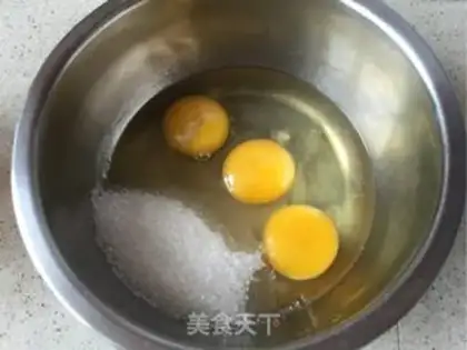 Make Orange sponge cake step 4