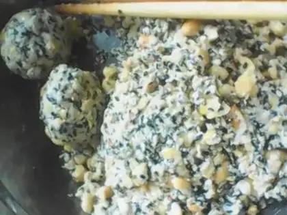 Make Peanut sesame mooncake step 7