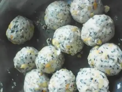 Make Peanut sesame mooncake step 8