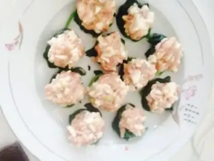 Make Spinach Steamballs step 4