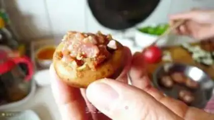 Make Make mushrooms step 0