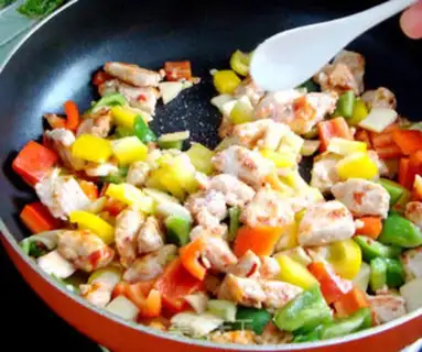 Make Five-coloured meat step 12