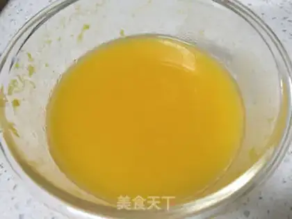 Make Orange popsicle step 1