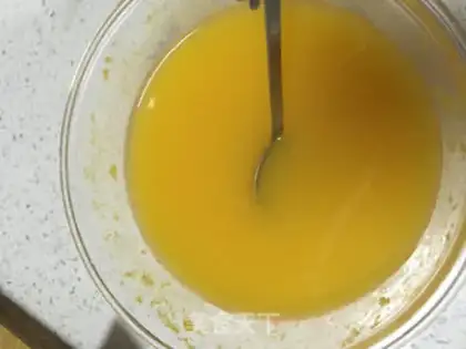 Make Orange popsicle step 2