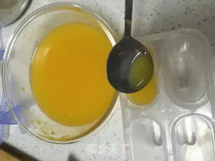 Make Orange popsicle step 3
